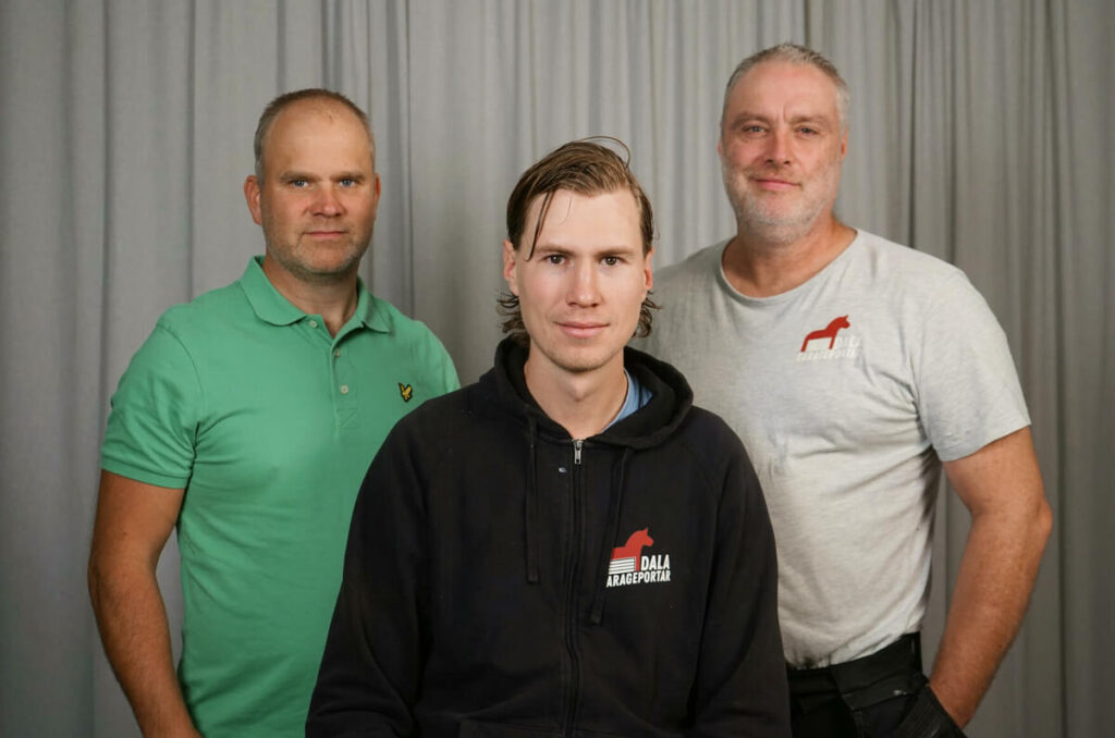 Våra medarbetare Andreas, Marcus och Fredrik